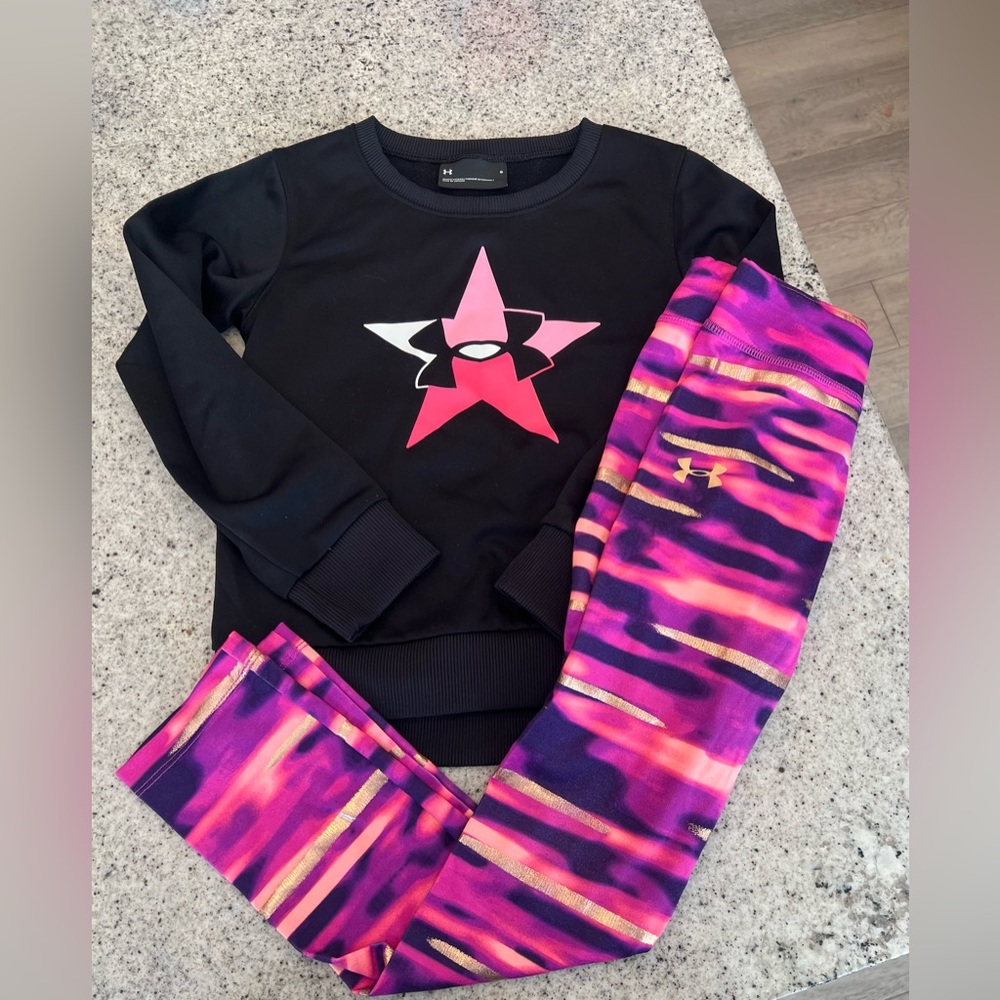 Girls under Armour outfit matching set size 6/6X